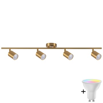 LED RGBW prigušiva ugradna spot svjetiljka GOLDI 4xGU10/6,5W/230V 2700-6500K Wi-Fi zlatna