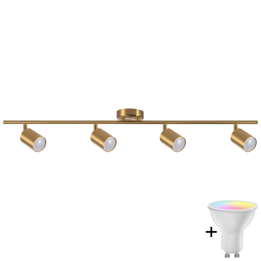 LED RGBW prigušiva ugradna spot svjetiljka GOLDI 4xGU10/6,5W/230V 2700-6500K Wi-Fi zlatna
