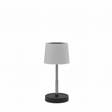 LED RGBW stolna lampa s prigušivanjem, upravljanje dodirom, za vanjsku upotrebu, punjiva, LED/2W/5V, IP44, 1200 mAh, siva