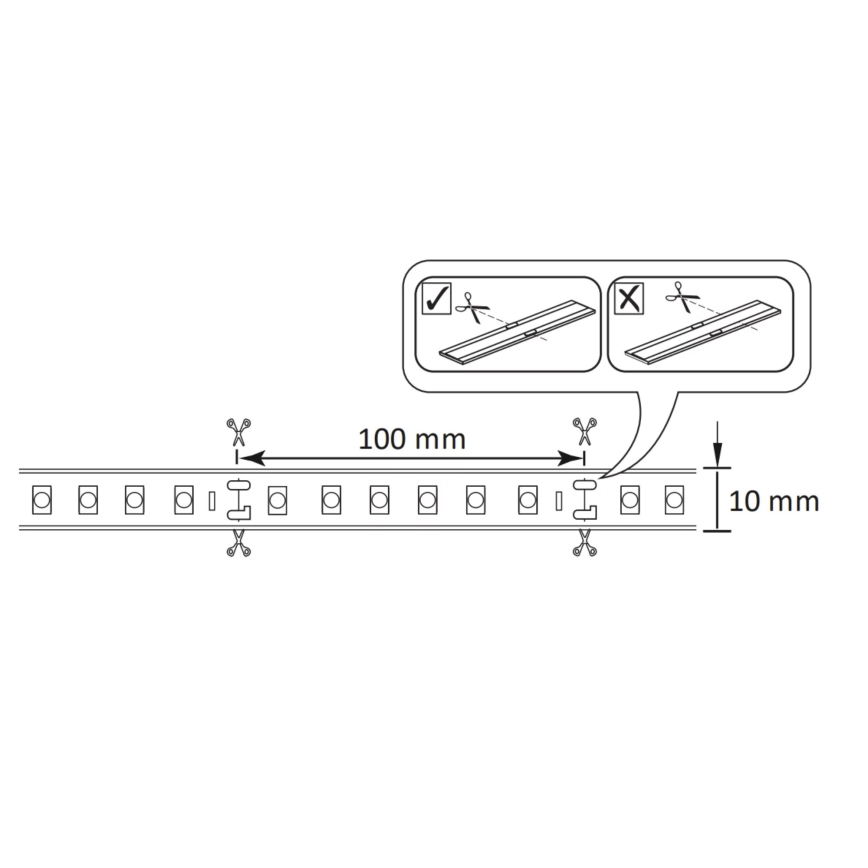 LED RGBW Prigušiva vanjska traka 5m LED/24W/12V IP65