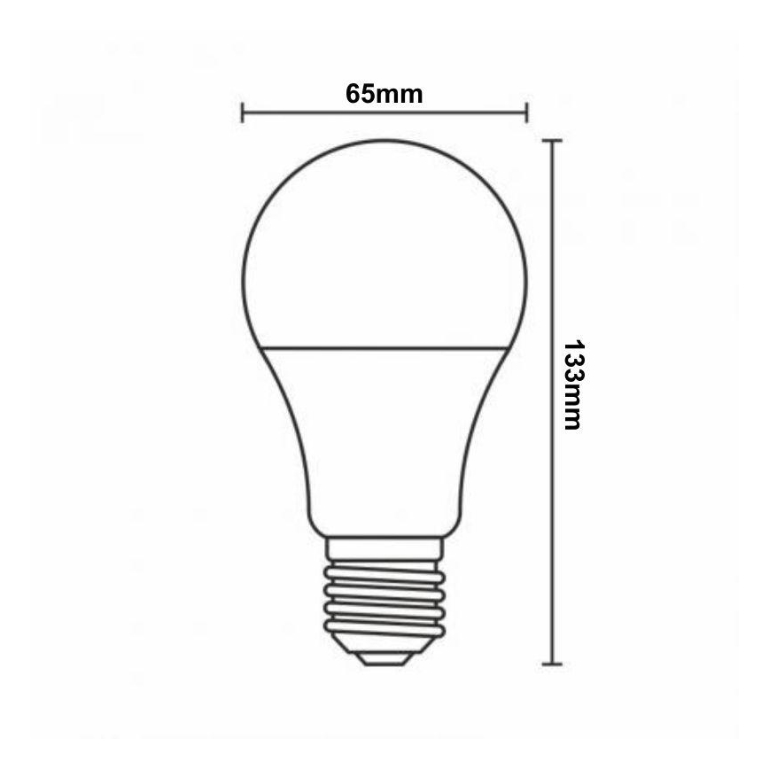 LED RGBW Prigušiva žarulja A60 E27/15W/230V 2700-6500K Wi-Fi Tuya