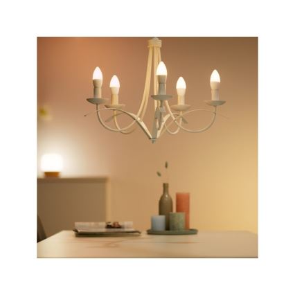 LED RGBW Prigušiva žarulja C37 E14/4,9W/230V 2200-6500K CRI 90 Wi-Fi -WiZ