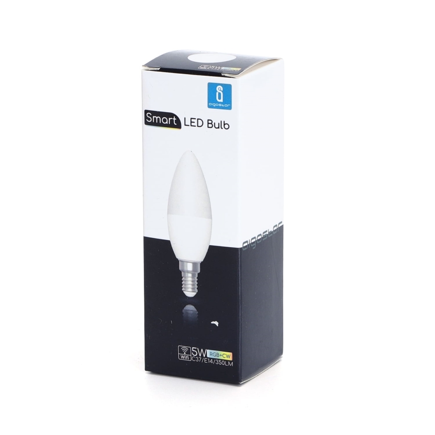 LED RGBW Prigušiva žarulja C37 E14/5W/230V 3000-6500K Wi-Fi - Aigostar