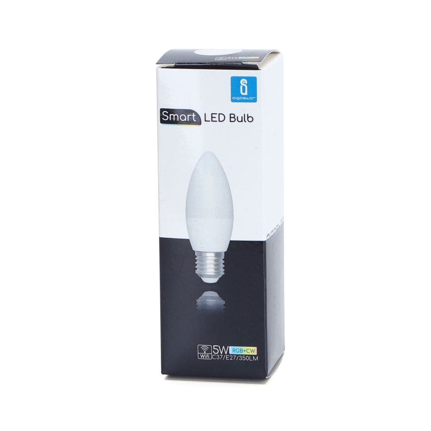 LED RGBW Prigušiva žarulja C37 E27/5W/230V 3000-6500K Wi-Fi - Aigostar