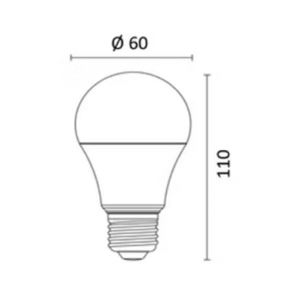 LED RGBW Prigušiva žarulja E27/8,5W/230V 3000-6500K Wi-Fi - Reality