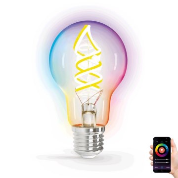 LED RGBW Prigušiva žarulja FILAMENT A60 E27/4,9W/230V 2700K Wi-Fi - Aigostar