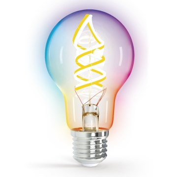 LED RGBW Prigušiva žarulja FILAMENT MESH Smart A60 E27/4,9W/230V 2700K - Aigostar