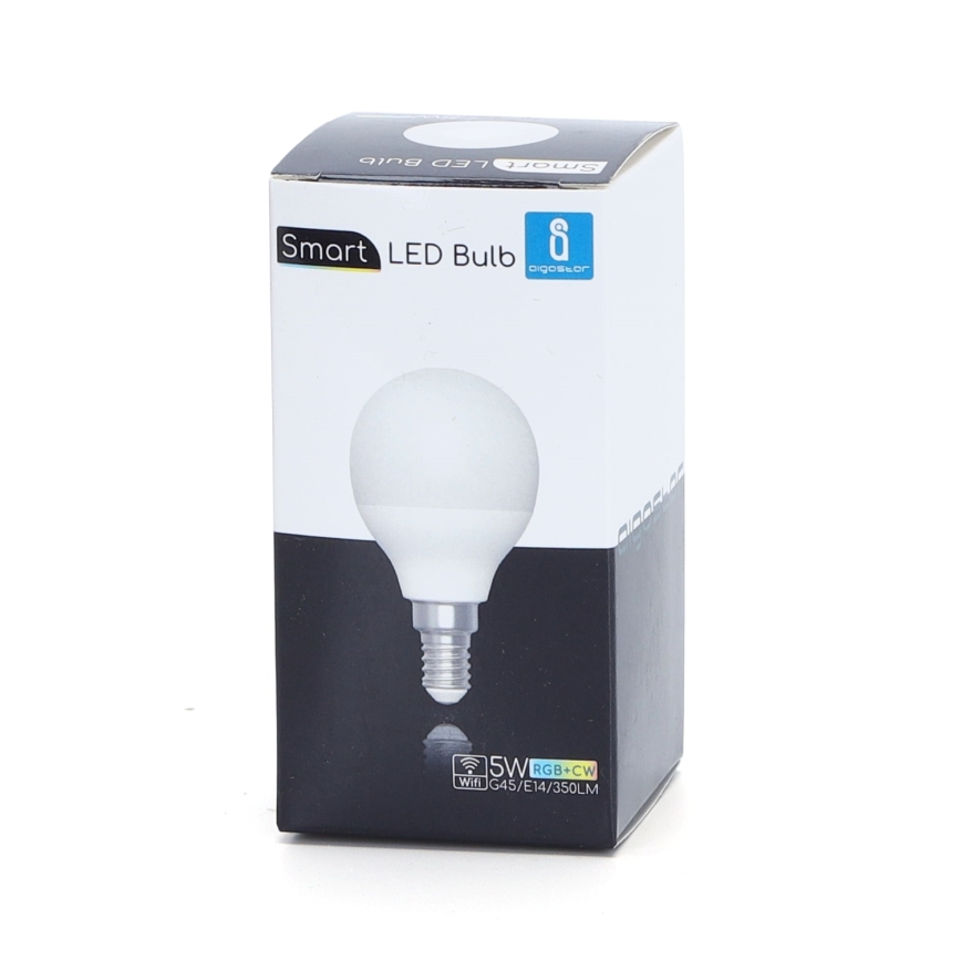 LED RGBW Prigušiva žarulja G45 E14/5W/230V 3000-6500K Wi-Fi - Aigostar