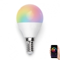 LED RGBW Prigušiva žarulja G45 E14/7W/230V 3000-6500K Wi-Fi - Aigostar