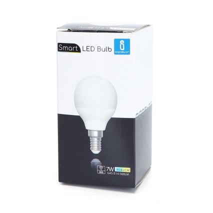LED RGBW Prigušiva žarulja G45 E14/7W/230V 3000-6500K Wi-Fi - Aigostar