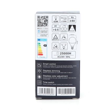 LED RGBW Prigušiva žarulja G45 E14/7W/230V 3000-6500K Wi-Fi - Aigostar