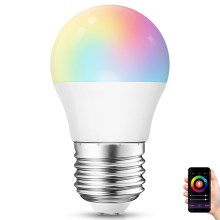 LED RGBW Prigušiva žarulja G45 E27/4W/230V 2700-6500K Wi-Fi - Aigostar