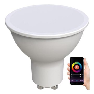 LED RGBW Prigušiva žarulja GU10/4,5W/230V 2700-6500K Wi-Fi Tuya