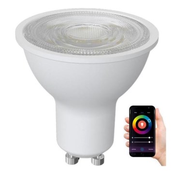LED RGBW Prigušiva žarulja GU10/4,5W/230V 2700-6500K Wi-Fi Tuya