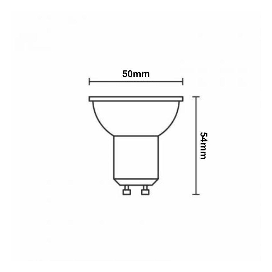 LED RGBW Prigušiva žarulja GU10/4,5W/230V 2700-6500K Wi-Fi Tuya