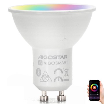 LED RGBW Prigušiva žarulja GU10/4,9W/230V 2700-6500K - Aigostar