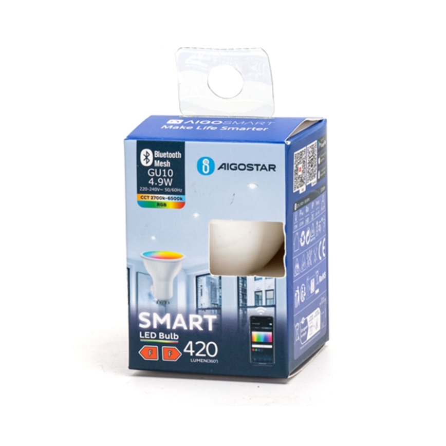 LED RGBW Prigušiva žarulja GU10/4,9W/230V 2700-6500K - Aigostar