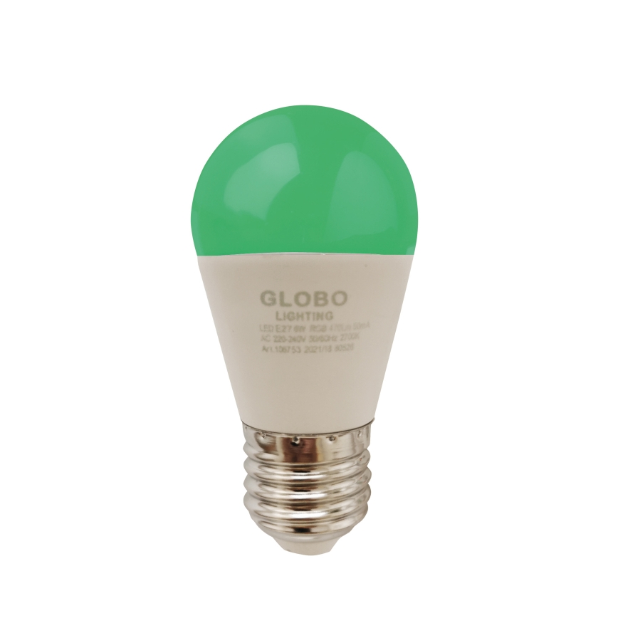 LED RGBW Prigušiva žarulja E27/6W/230V 3000K + daljinski upravljač - Globo