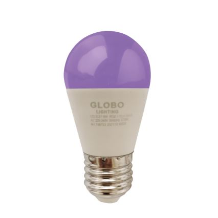 LED RGBW Prigušiva žarulja E27/6W/230V 3000K + daljinski upravljač - Globo
