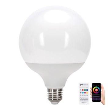 LED RGBW Prigušiva žarulja MESH G120 E27/18W/230V 6500K + daljinski upravljač - Aigostar