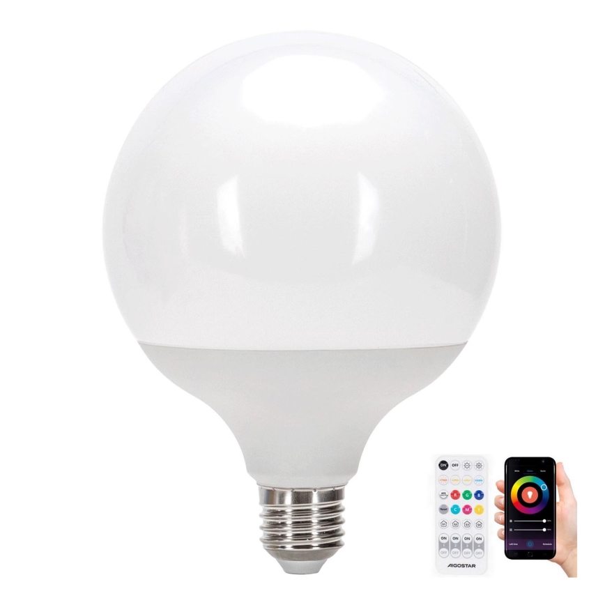 LED RGBW Prigušiva žarulja MESH G120 E27/18W/230V 6500K + daljinski upravljač - Aigostar