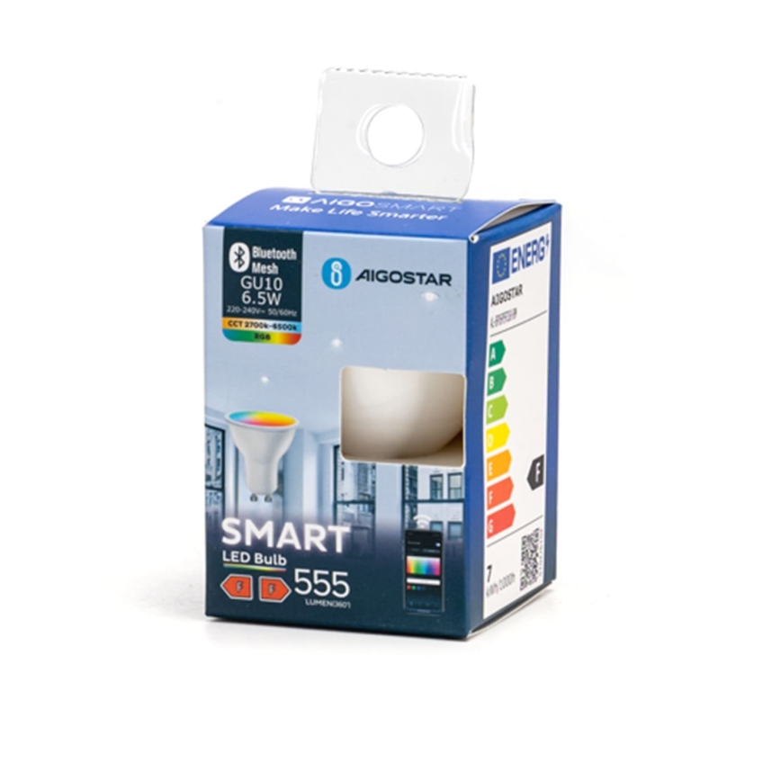 LED RGBW Prigušiva žarulja MESH Smart GU10/6,5W/230V 2700-6500K - Aigostar