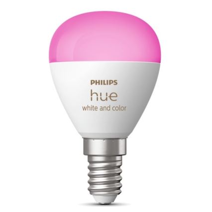 LED RGBW Prigušiva žarulja Philips Hue White And Color Ambiance P45 E14/5,1W/230V 2000-6500K