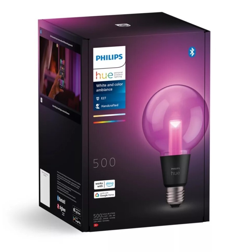 LED RGBW Prigušiva žarulja Philips Hue White And Color Ambiance E27/6,8W/230V 2000-6500K