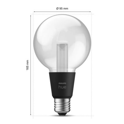 LED RGBW Prigušiva žarulja Philips Hue White And Color Ambiance E27/6,8W/230V 2000-6500K