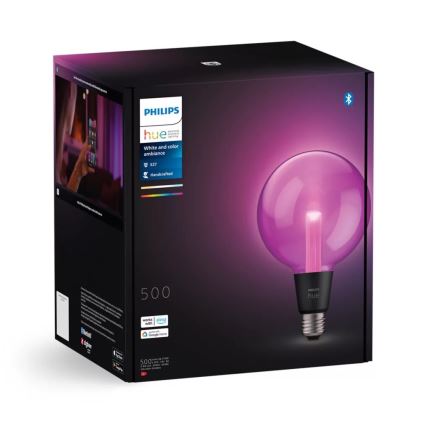LED RGBW Prigušiva žarulja Philips Hue White And Color Ambiance G125 E27/6,8W/230V 2000-6500K