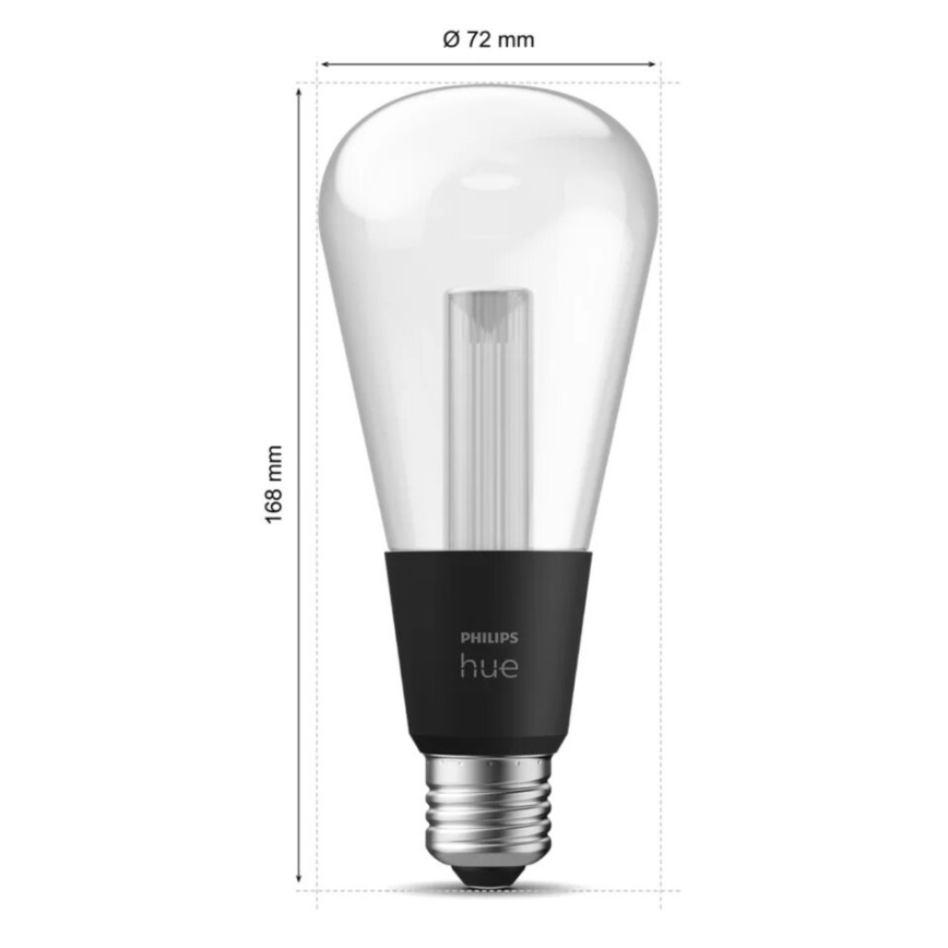 LED RGBW Prigušiva žarulja Philips Hue White And Color Ambiance E27/6,8W/230V 2000-6500K