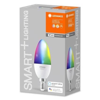 LED RGBW Prigušiva žarulja SMART+ E14/5W/230V 2700K-6500K Wi-Fi - Ledvance