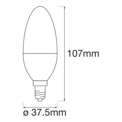 LED RGBW Prigušiva žarulja SMART+ E14/5W/230V 2700K-6500K Wi-Fi - Ledvance