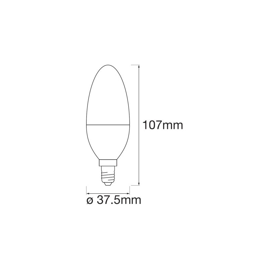 LED RGBW Prigušiva žarulja SMART+ E14/5W/230V 2700K-6500K Wi-Fi - Ledvance