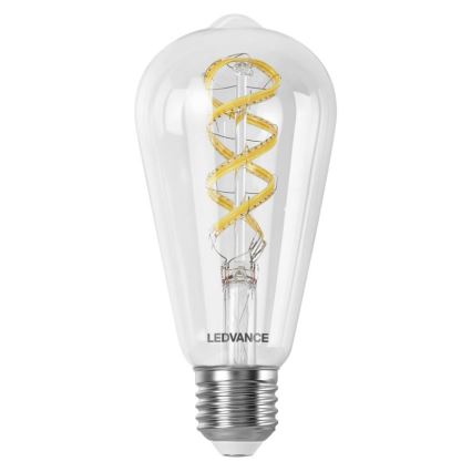 LED RGBW Prigušiva žarulja SMART+ FILAMENT EDISON ST64 E27/4,8W/230V 2700-6500K Wi-Fi - Ledvance