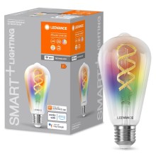 LED RGBW Prigušiva žarulja SMART+ FILAMENT EDISON ST64 E27/4,8W/230V 2700-6500K Wi-Fi - Ledvance