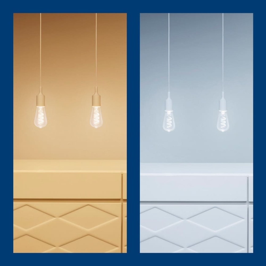 LED RGBW Prigušiva žarulja ST64 E27/6,3W/230V 2200-6500K Wi-Fi - WiZ