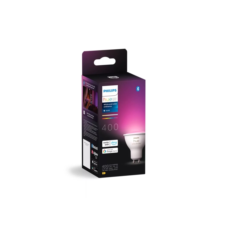 LED RGBW prigušljiva žarulja Philips Hue White And Color Ambiance GU10/4,2W/230V 2000-6500K
