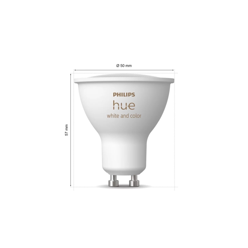 LED RGBW prigušljiva žarulja Philips Hue White And Color Ambiance GU10/4,2W/230V 2000-6500K