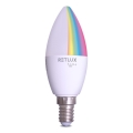 LED RGBW prigušivačka žarulje C37 E14/4,5W/230V 2700-6500K Wi-Fi Tuya