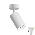 LED RGBW prigušivo kupaonsko spot svjetlo TURYN 1xGU10/4,8W/230V 3000K IP44 bijela + daljinski upravljač