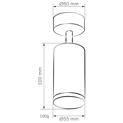 LED RGBW prigušivo kupaonsko spot svjetlo TURYN 1xGU10/4,8W/230V 3000K IP44 bijela + daljinski upravljač