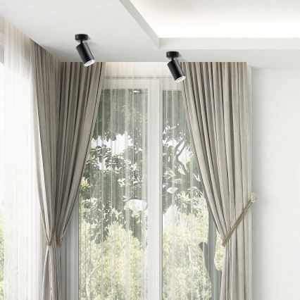 LED RGBW prigušivo kupaonsko spot svjetlo TURYN 1xGU10/6,5W/230V 2700-6500K Wi-Fi IP44 crna