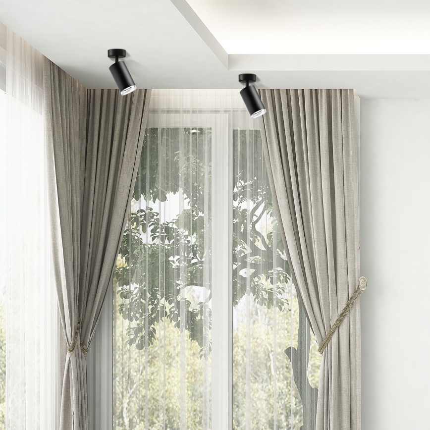 LED RGBW prigušivo kupaonsko spot svjetlo TURYN 1xGU10/6W/230V 3000K Wi-Fi IP44 crna