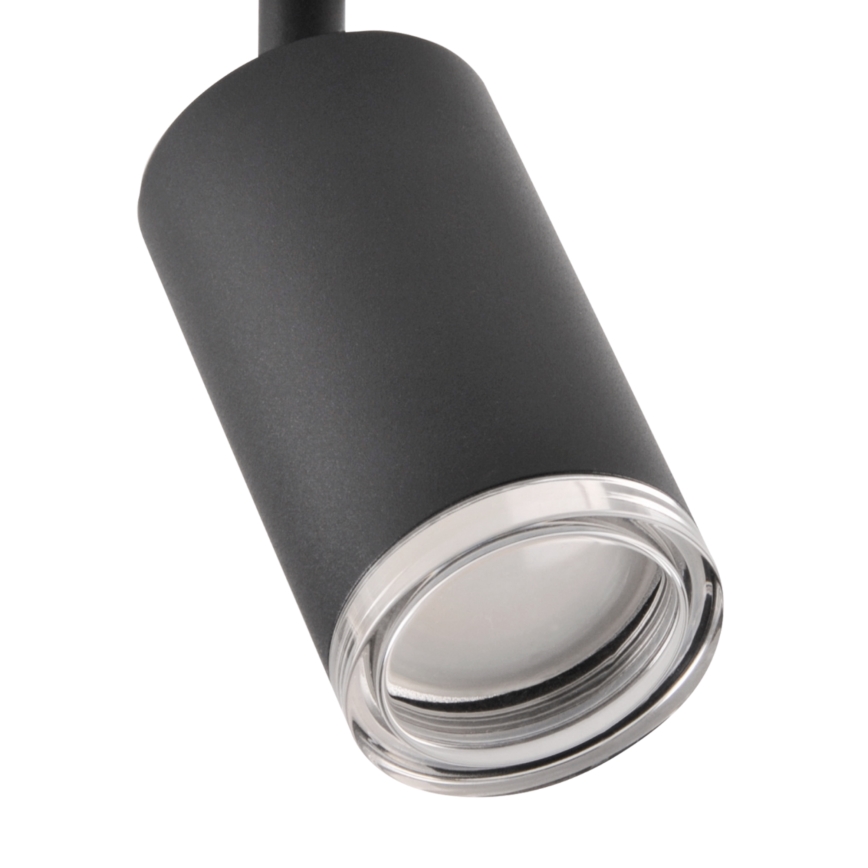 LED RGBW s mogućnošću prigušivanja, kupaonska ugradna spot svjetiljka TURYN 3xGU10/4,8W/230V 3000K IP44 crna + daljinski upravljač