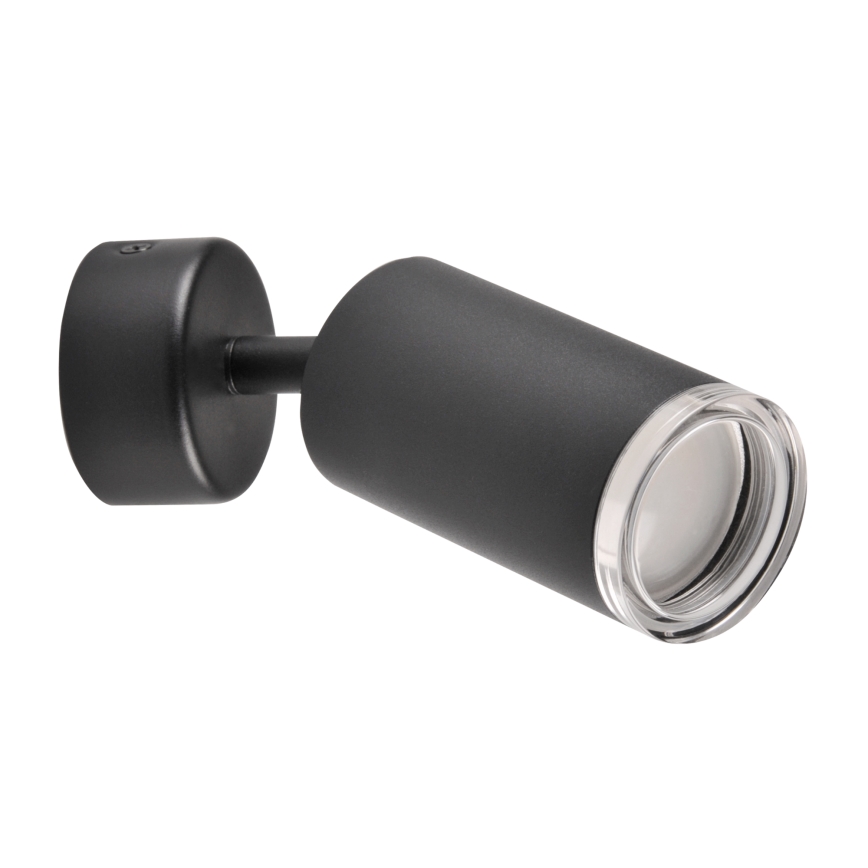 LED RGBW prigušivo kupaonsko ugradno spot svjetlo TURYN 1xGU10/4,8W/230V 3000K IP44 crno + daljinski upravljač