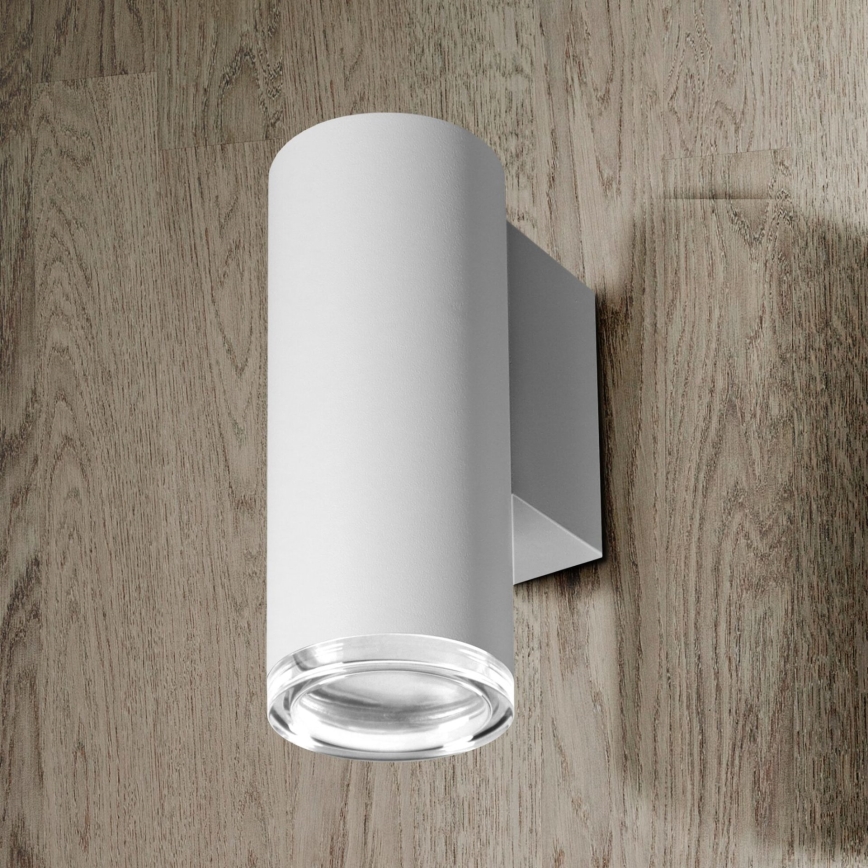 LED RGBW prigušivo kupaonsko zidno svjetlo TURYN 1xGU10/4,8W/230V 3000K IP44 bijelo + daljinski upravljač