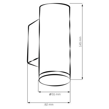 LED RGBW prigušivo kupaonsko zidno svjetlo TURYN 1xGU10/4,8W/230V 3000K IP44 bijelo + daljinski upravljač