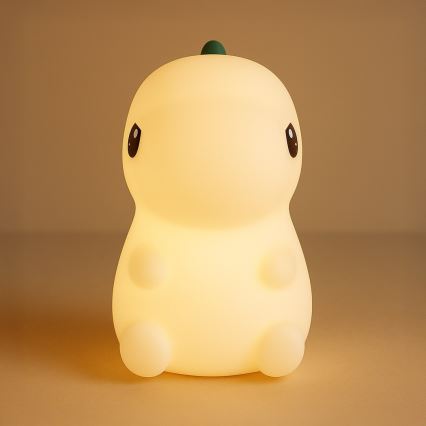 LED RGBW punjiva dodirna dječja noćna svjetiljka DINO s mogućnošću prigušivanja LED/1W/5V 1200 mAh