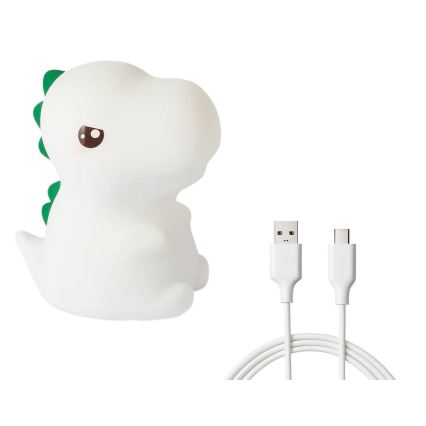LED RGBW punjiva dodirna dječja noćna svjetiljka DINO s mogućnošću prigušivanja LED/1W/5V 1200 mAh